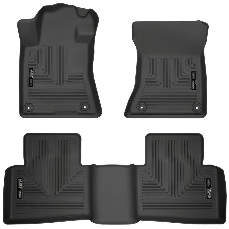 Husky Liners 19-23 Nissan Altima WeatherBeater Black Front & Second Seat Floor Liner - Order Your Parts - اطلب قطعك