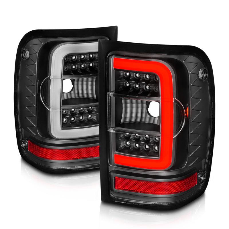 ANZO 2001-2011 Ford Ranger LED Tail Lights w/ Light Bar Black Housing Clear Lens - Order Your Parts - اطلب قطعك