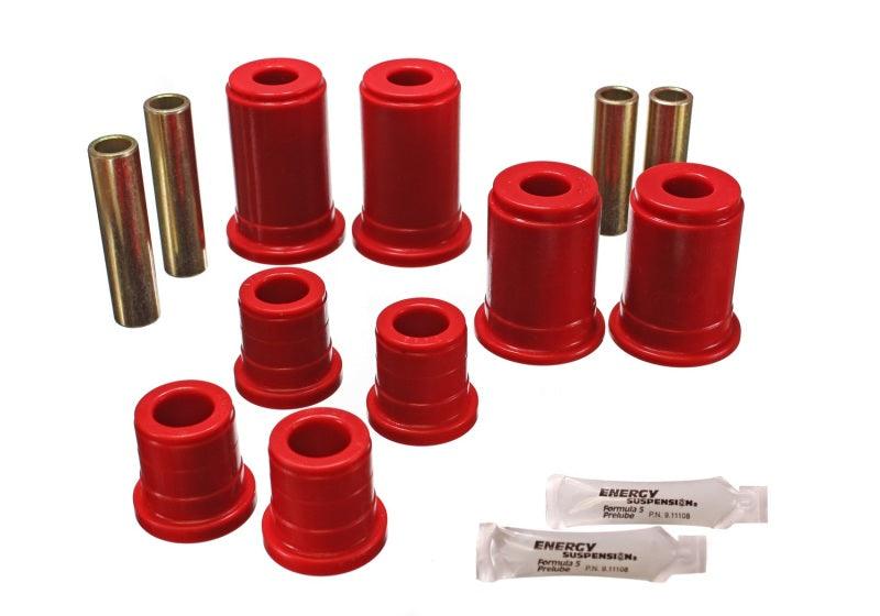 Energy Suspension 92-94 K-5 Blazer / 92-99 Denali/Suburban/Yukon Red Front Control Arm Bushing Set - Order Your Parts - اطلب قطعك