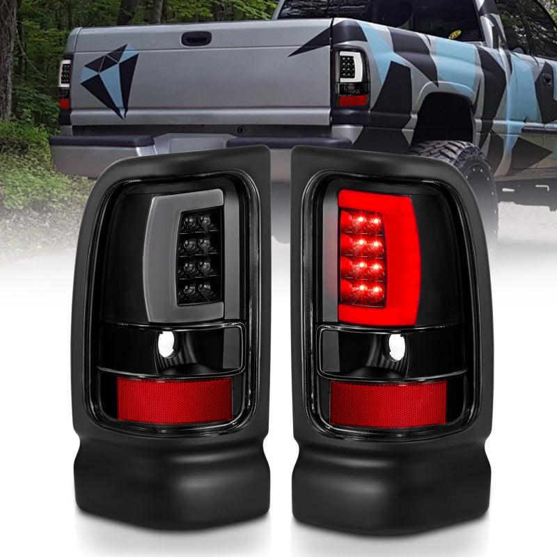 ANZO 1994-2001 Dodge Ram 1500 LED Taillights Plank Style Black w/Clear Lens - Order Your Parts - اطلب قطعك