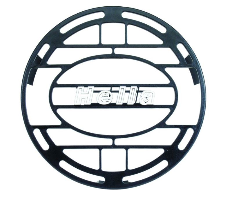 Hella Stone Shield Round Plastic Black Hella Logo Light Cover (MOQ 10)