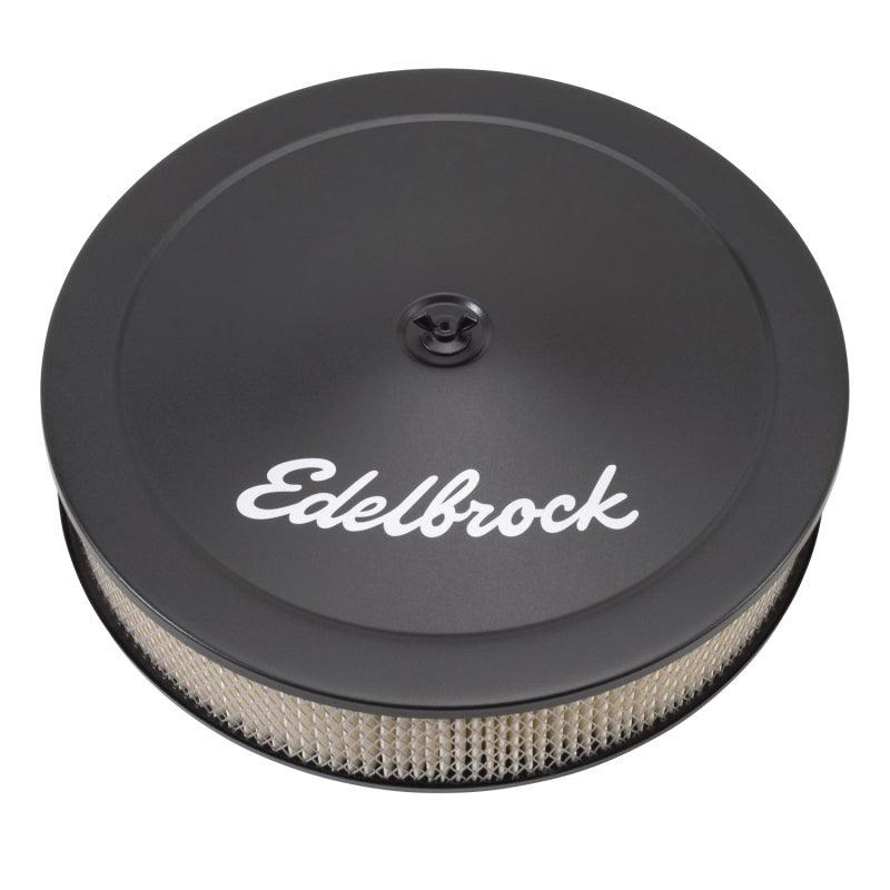 Edelbrock Air Cleaner Pro-Flo Series Round Steel Top Paper Element 14In Dia X 3 75In Dropped Base - Order Your Parts - اطلب قطعك