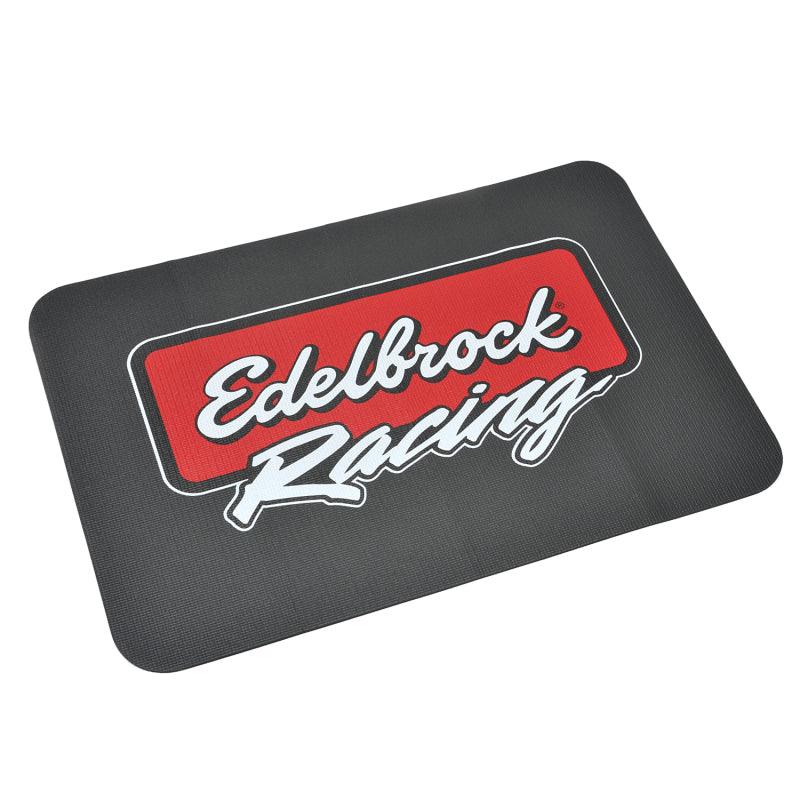 Edelbrock Racing Fender Cover - PVC Foam Mat - 2 Color Printed Edelbrock Racing Logo - Order Your Parts - اطلب قطعك