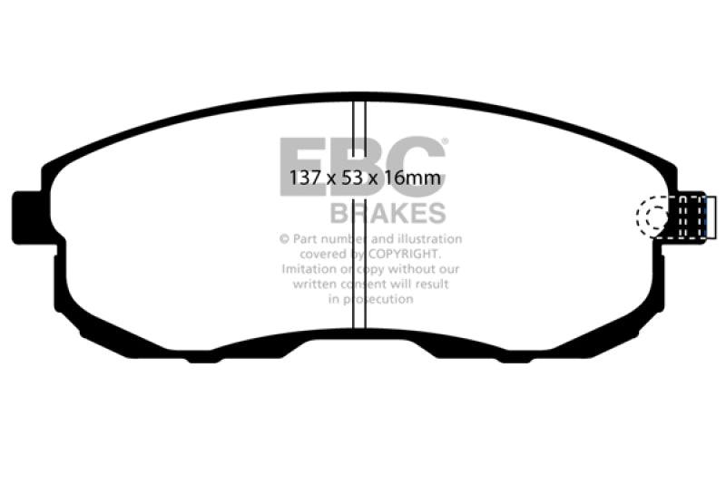 EBC 02-03 Infiniti G20 2.0 Yellowstuff Front Brake Pads - Order Your Parts - اطلب قطعك