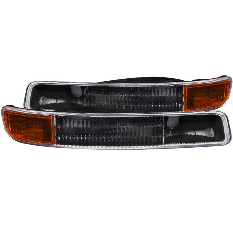 ANZO 1999-2006 Gmc Sierra 1500 Euro Parking Lights Black w/ Amber Reflector - Order Your Parts - اطلب قطعك