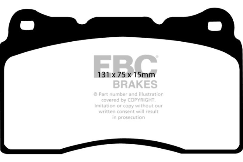 EBC 17-21 Honda Civic Type-R (FK8) Yellowstuff Front Brake Pads - Order Your Parts - اطلب قطعك
