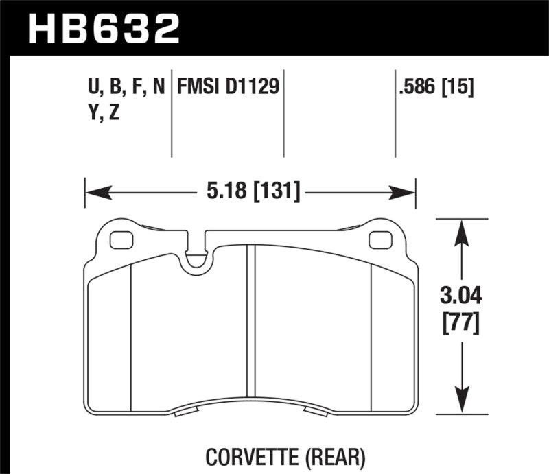 Hawk 2007-2015 Volkswagen Tourareg Base/V6/V6-Sport/TDI HPS 5.0 Performance Rear Brake Pads - Order Your Parts - اطلب قطعك