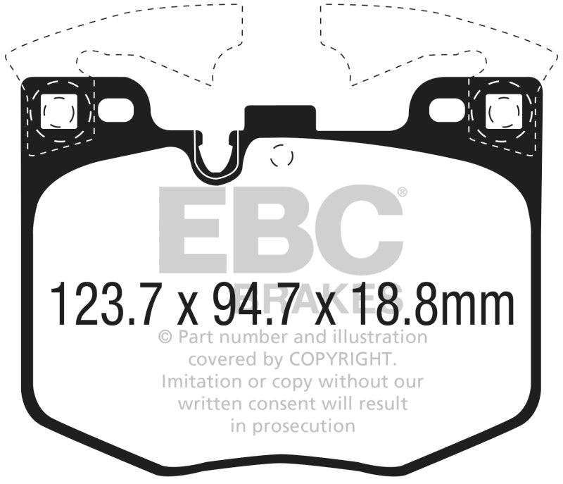EBC 2017+ BMW 530 2.0L Turbo (G30) Redstuff Front Brake Pads - Order Your Parts - اطلب قطعك