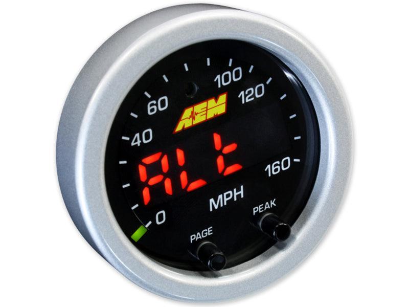 AEM X-Series 0-160 MPH Black Bezel w/ Black Face GPS Speedometer Gauge - Order Your Parts - اطلب قطعك