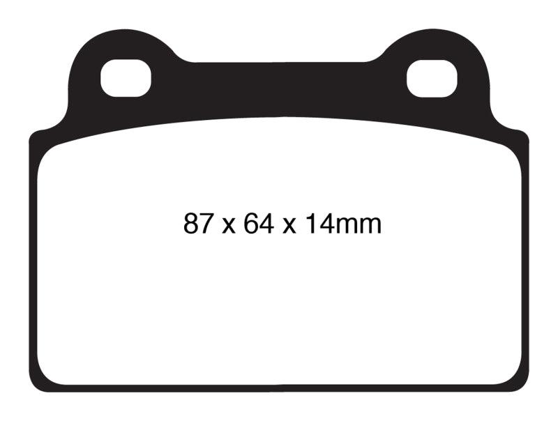 EBC 08-16 Mitsubishi Lancer Evo 10 2.0 Turbo (1 piece rotor) Redstuff Rear Brake Pads - Order Your Parts - اطلب قطعك