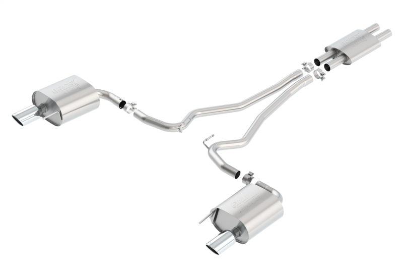 Borla ATAK Cat Back 15 Ford Mustang 3.7L V6 MT/AT 2.25in Pipe 4in Single Round Rolled Tips - Order Your Parts - اطلب قطعك