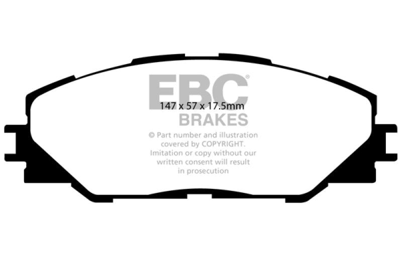 EBC 09-10 Pontiac Vibe 2.4 2WD Yellowstuff Front Brake Pads - Order Your Parts - اطلب قطعك