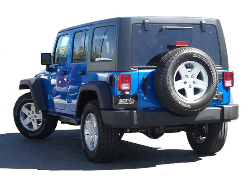 Borla 12-15 Jeep Wrangler 3.6L V6 Auto/Manual Trans Turndown Tip Dual Left Rear Exit Exhaust - Order Your Parts - اطلب قطعك