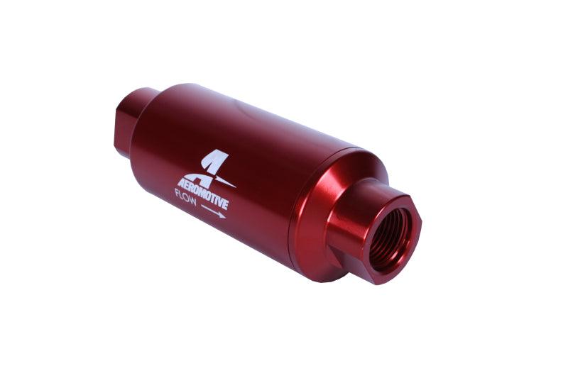 Aeromotive In-Line Filter - (AN-10) 10 Micron Microglass Element Red Anodize Finish - Order Your Parts - اطلب قطعك