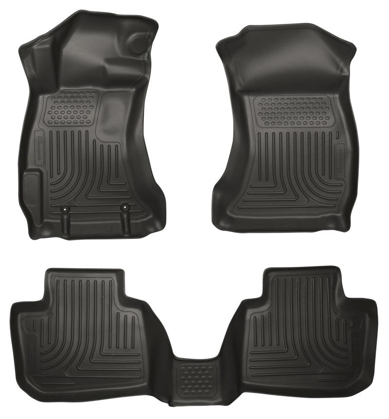 Husky Liners Subaru 12-14 Impreza/2015 WRX/STi WeatherBeater Combo Front&2nd Row Black Floor Liners - Order Your Parts - اطلب قطعك