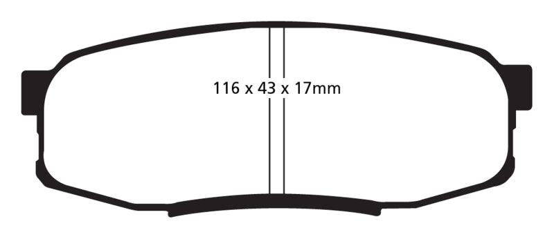 EBC 08+ Lexus LX570 5.7 Yellowstuff Rear Brake Pads - Order Your Parts - اطلب قطعك