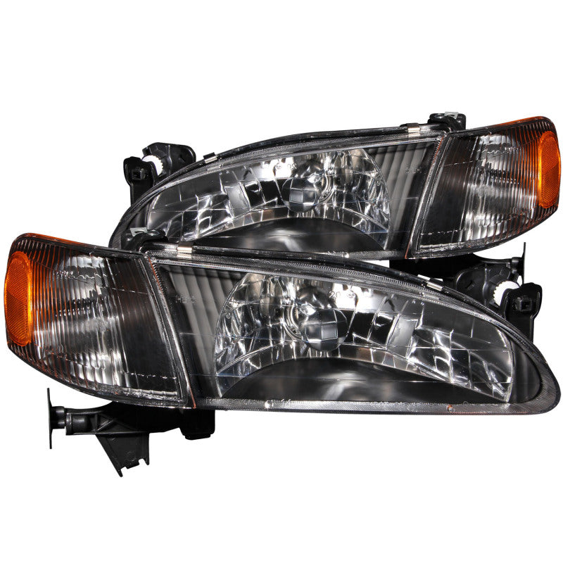 ANZO 1998-2000 Toyota Corolla Crystal Headlights Black - Order Your Parts - اطلب قطعك