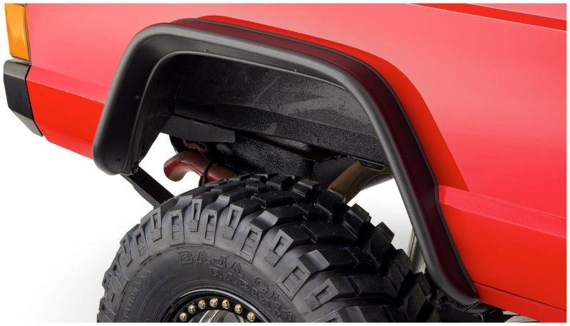 Bushwacker 84-01 Jeep Cherokee Flat Style Flares 4pc - Black - Order Your Parts - اطلب قطعك
