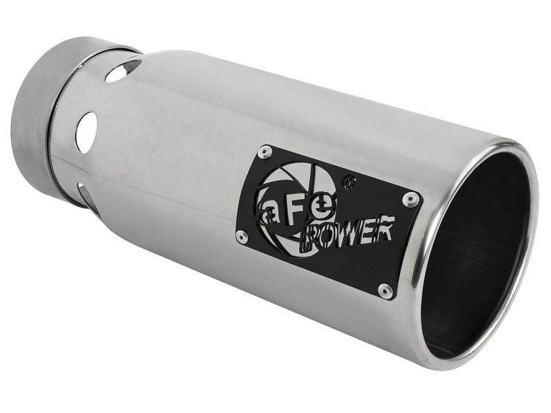aFe SATURN 4S 4in SS Intercooled Exhaust Tip - Polished 4in In x 5in Out x 12in L Bolt-On - Order Your Parts - اطلب قطعك