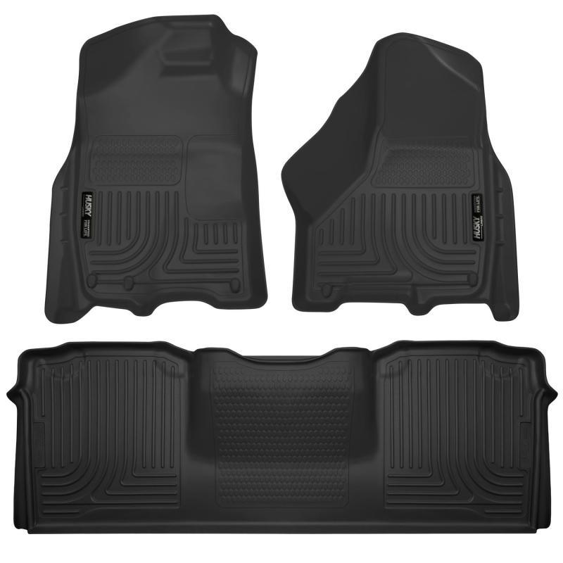 Husky Liners 10-12 Dodge Ram 2500/3500 Mega Cab WeatherBeater Combo Black Floor Liners - Order Your Parts - اطلب قطعك