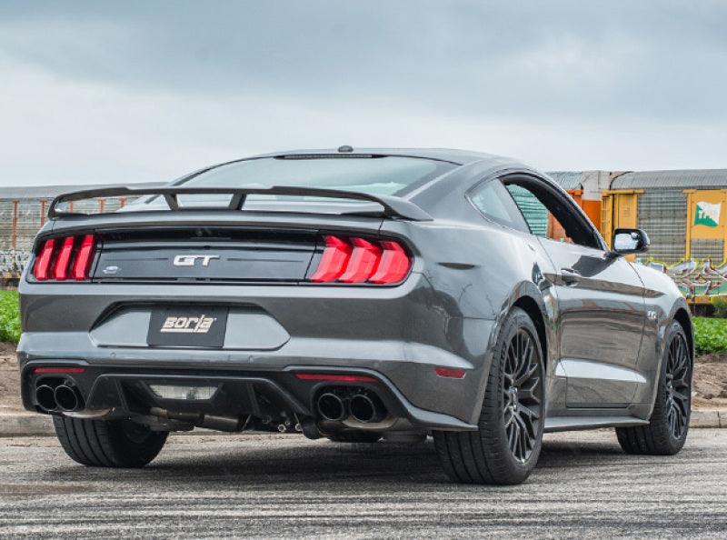 Borla 18-19 Ford Mustang GT 5.0L 2.5in S-Type Exhaust w/o Valves (Rear Section Only) - Black Chrome - Order Your Parts - اطلب قطعك