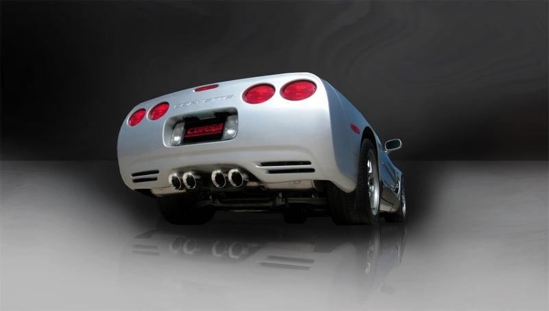 Corsa 97-04 Chevrolet Corvette C5 Z06 5.7L V8 Polished Sport Axle-Back Exhaust - Order Your Parts - اطلب قطعك