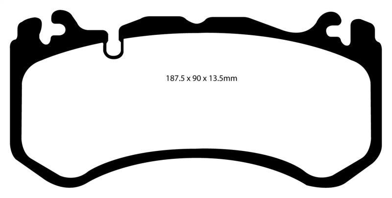 EBC 08-13 Mercedes-Benz C63 AMG (W204) 6.2 Redstuff Front Brake Pads - Order Your Parts - اطلب قطعك