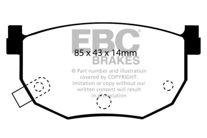 EBC 99-01 Hyundai Elantra 2.0 Redstuff Rear Brake Pads - Order Your Parts - اطلب قطعك