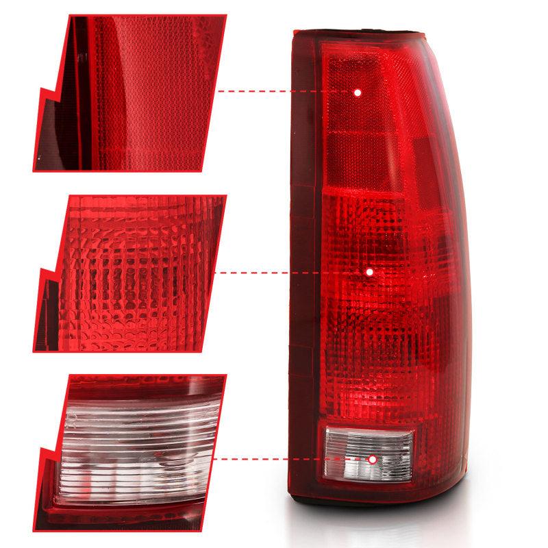 ANZO 1988-1999 Chevy C1500 Taillight Red/Clear Lens w/ Circuit Board(OE Replacement) - Order Your Parts - اطلب قطعك