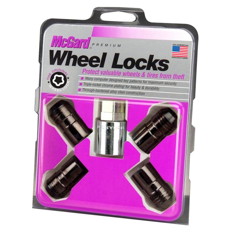 McGard Wheel Lock Nut Set - 4pk. (Cone Seat) M14X1.5 / 21mm & 22mm Dual Hex / 1.639in. L - Black - Order Your Parts - اطلب قطعك