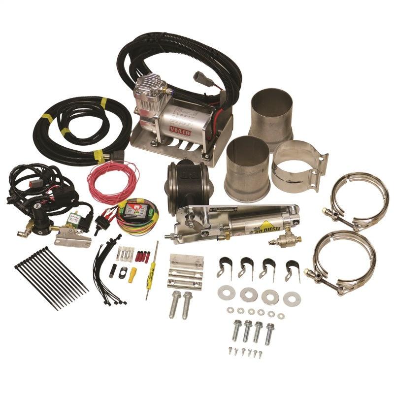 BD Diesel Exhaust Brake - Universal 4.0in c/w Air Compressor - Order Your Parts - اطلب قطعك