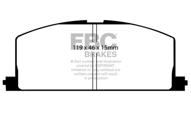 EBC 83-86 Toyota Camry 2.0 Redstuff Front Brake Pads - Order Your Parts - اطلب قطعك