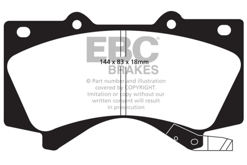 EBC 08+ Lexus LX570 5.7 Yellowstuff Front Brake Pads - Order Your Parts - اطلب قطعك