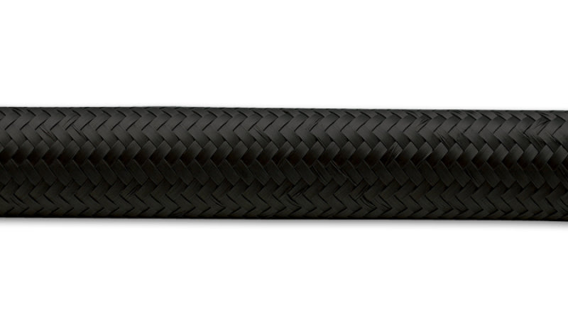 Vibrant -16 AN Black Nylon Braided Flex Hose (2 foot roll)