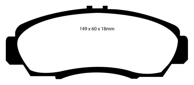 EBC 01-03 Acura CL 3.2 Yellowstuff Front Brake Pads - Order Your Parts - اطلب قطعك