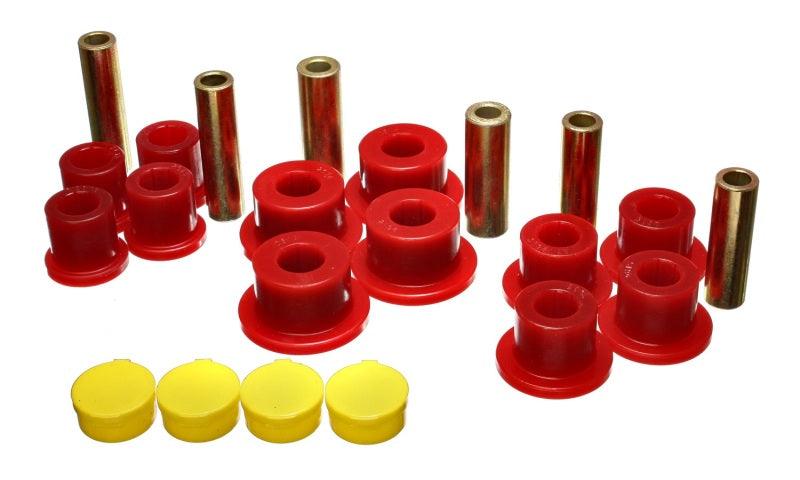 Energy Suspension 02-05 Dodge Ram 1500 2WD Red Rear Leaf Spring Bushing Set - Order Your Parts - اطلب قطعك