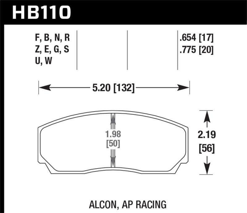 Hawk AP CP3307 / CP5040-5S4 / CP5200 (SC250) Caliper DTC-60 Race Brake Pads - Order Your Parts - اطلب قطعك