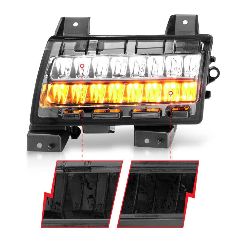 ANZO 2018-2021 Jeep Wrangler LED Side Markers Chrome Housing Smoke Lens w/ Seq. Signal Sport Bulb - Order Your Parts - اطلب قطعك