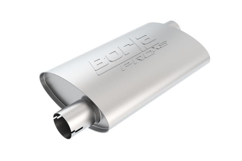 Borla Universal Pro-XS Muffler Oval 3in Inlet/Outlet Offset/Offset Notched Muffler - Order Your Parts - اطلب قطعك