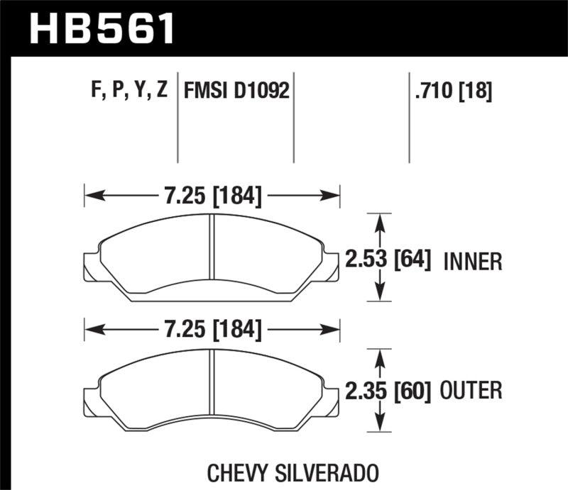 Hawk 07 Chevy Tahoe LTZ Front LTS Brake Pads - Order Your Parts - اطلب قطعك