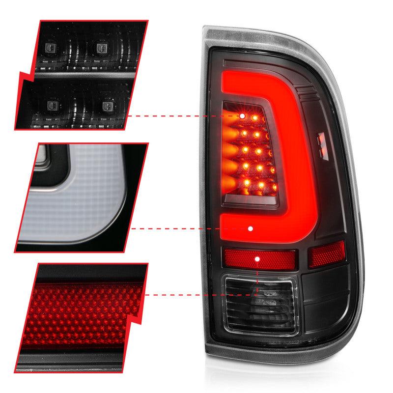 ANZO 2008-2016 Ford F-250 LED Taillights Black Housing Clear Lens (Pair) - Order Your Parts - اطلب قطعك
