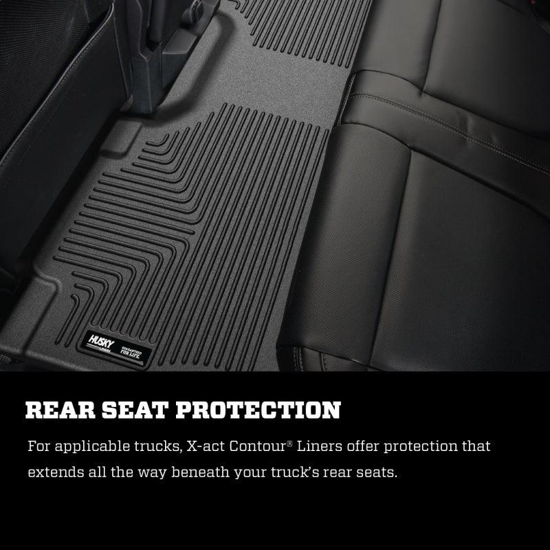 Husky Liners 2017 Ford F250 Crew Cab Vinyl X-Act Contour Black Floor Liners - Order Your Parts - اطلب قطعك