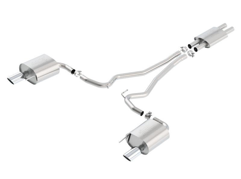 Borla ATAK Cat Back 15 Ford Mustang 3.7L V6 MT/AT 2.25in Pipe 4in Single Round Rolled Tips - Order Your Parts - اطلب قطعك