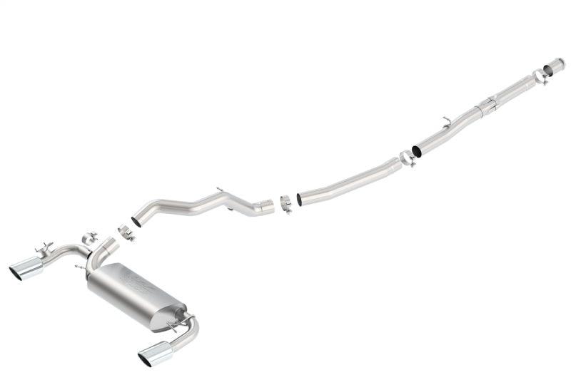 Borla 16-17 Ford Focus RS 2.3L MT Round Angle-Cut Tips Split Rear Exit ATAK Catback Exhaust - Order Your Parts - اطلب قطعك