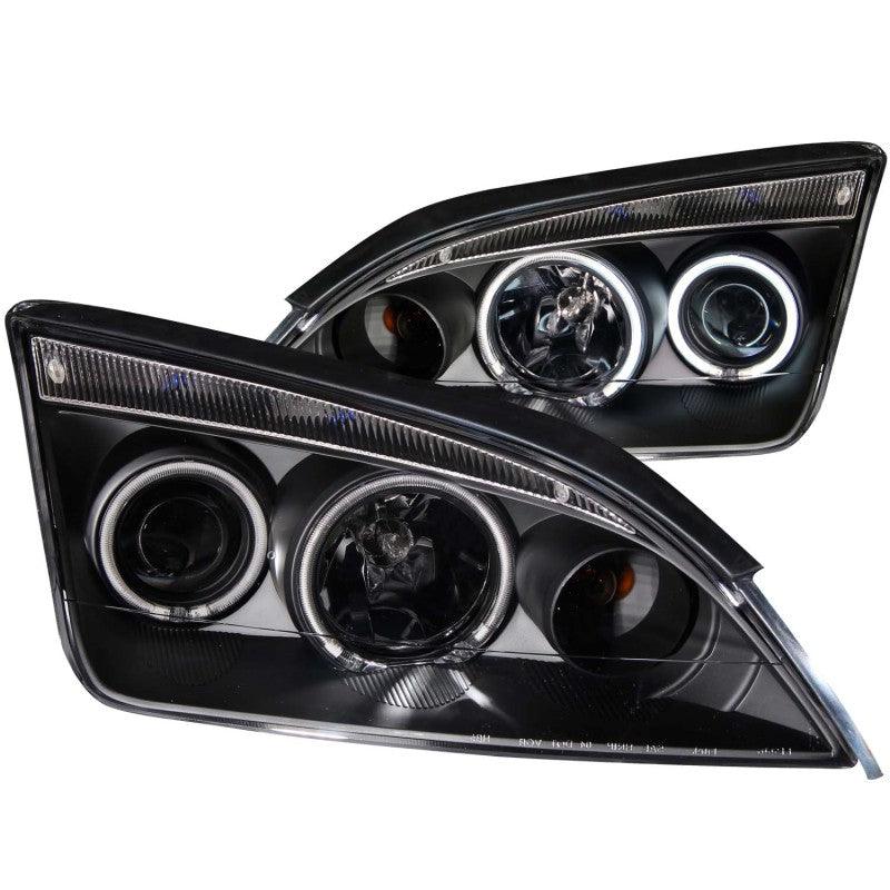 ANZO 2005-2007 Ford Focus Projector Headlights w/ Halo Black - Order Your Parts - اطلب قطعك