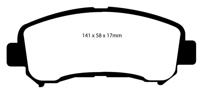 EBC 14+ Nissan Juke 1.6 Turbo Nismo RS Yellowstuff Front Brake Pads - Order Your Parts - اطلب قطعك