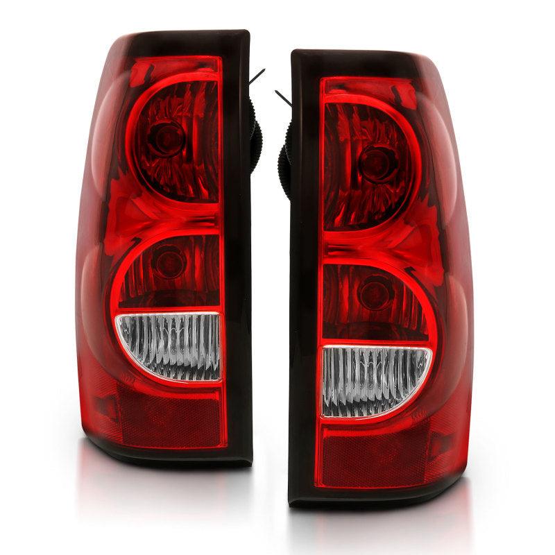 ANZO 2004-2007 Chevy Silverado Taillight Red/Clear Lens w/Black Trim (OE Replacement) - Order Your Parts - اطلب قطعك