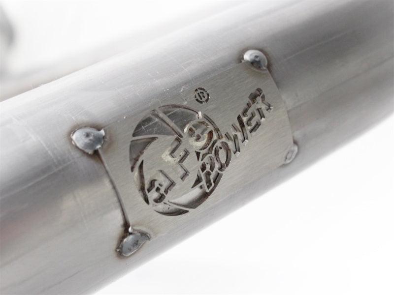 aFe Power Twisted Steel Y-Pipe Stainless Steel 2.5in 12-14 Jeep Wrangler V6 3.6L - Order Your Parts - اطلب قطعك