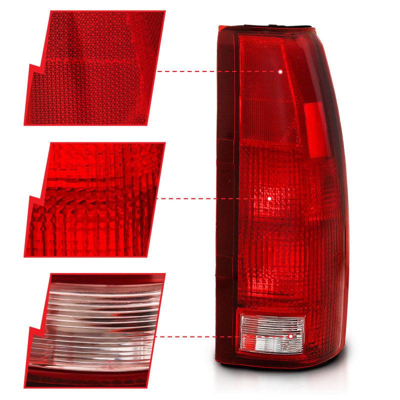 ANZO 1988-1999 Chevy C1500 Taillight Red/Clear Lens (OE Replacement) - Order Your Parts - اطلب قطعك