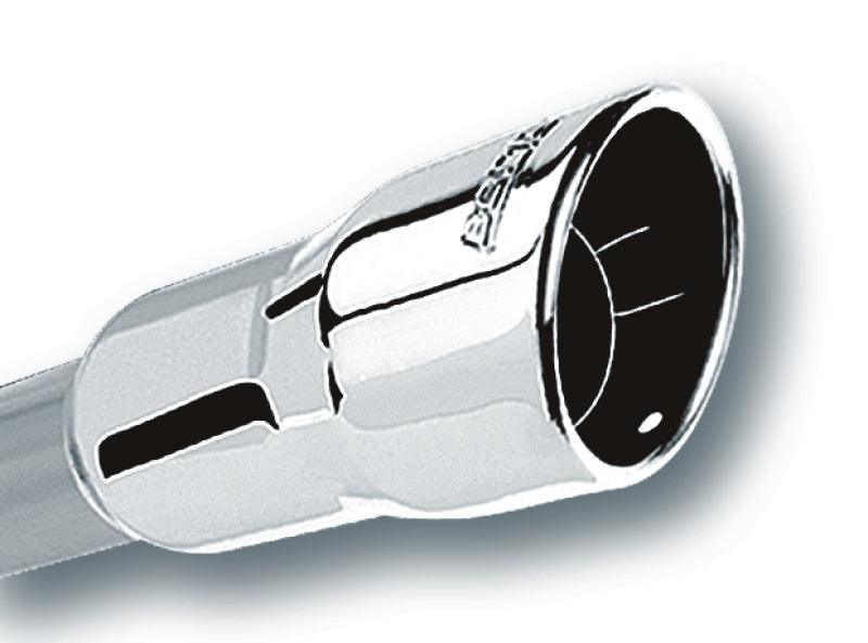Borla 3in Inlet 4.25in Round Rolled Angle Cut x 4in Long Universal Exhaust Tips - Order Your Parts - اطلب قطعك